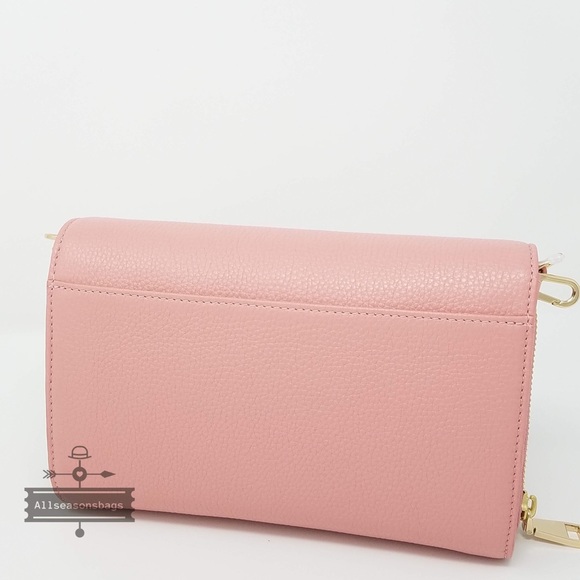 Tory Burch Bombe flat crossbody clutch cameo bag - Picture 3 of 8